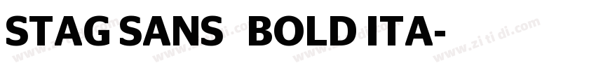 STAG SANS   BOLD ITA字体转换